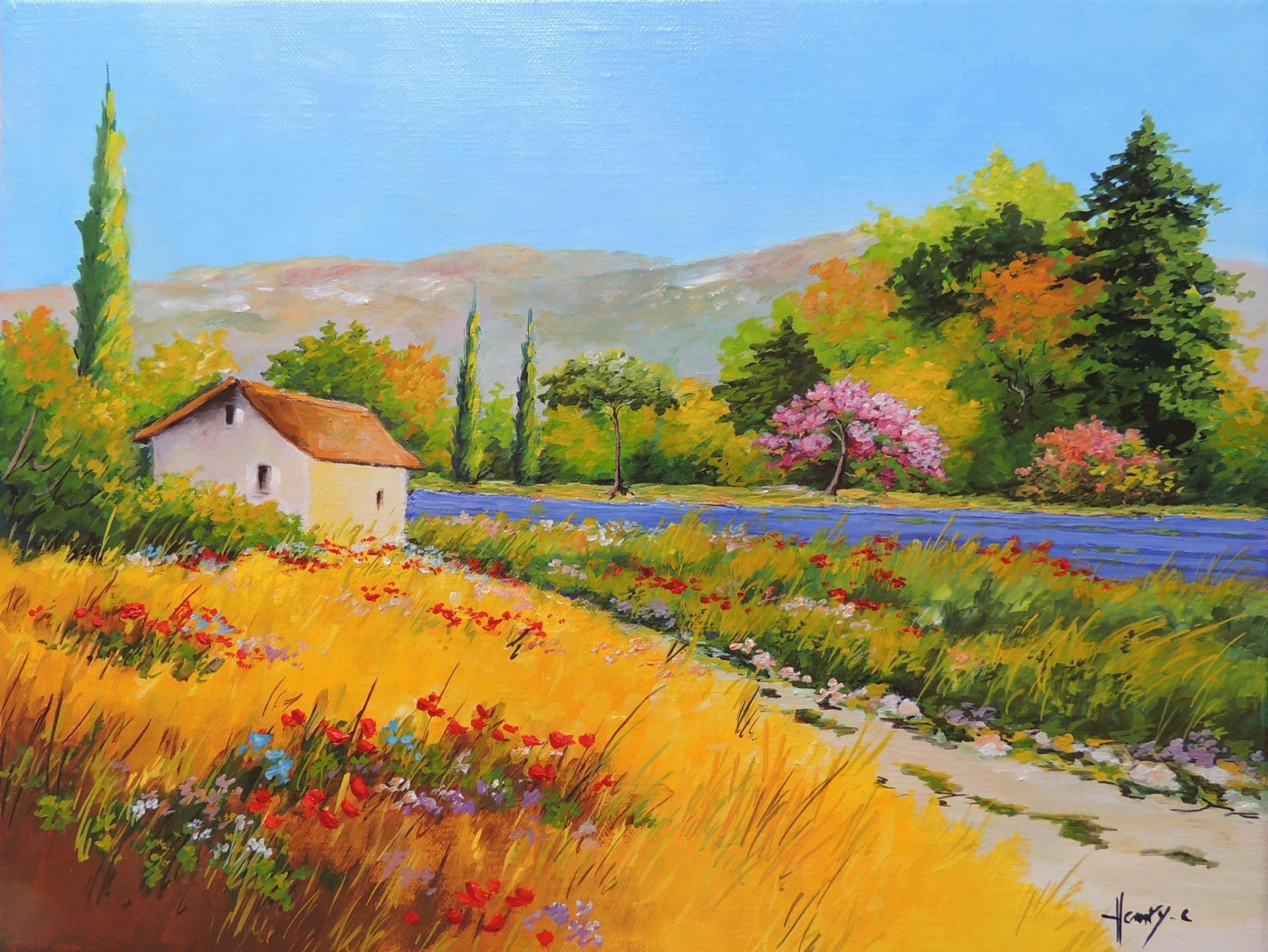 Le cabanon, paysage de Provence